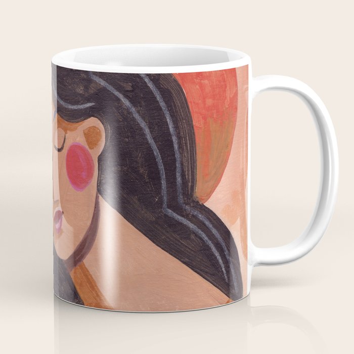 Woman In Thoughts Coffee Mug Gallery Image 1