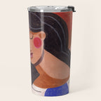 Woman In Thoughts Travel Mug Gallery Image 2