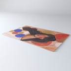 Woman In Thoughts Rug Gallery Image 3