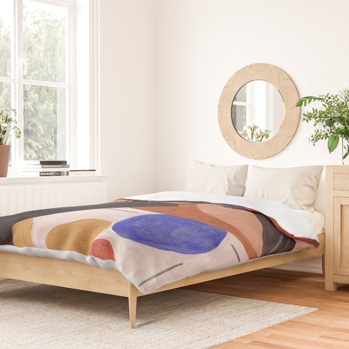 Woman In Thoughts Duvet Cover Gallery Image 2