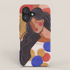Woman In Thoughts iPhone Case Gallery Image 1