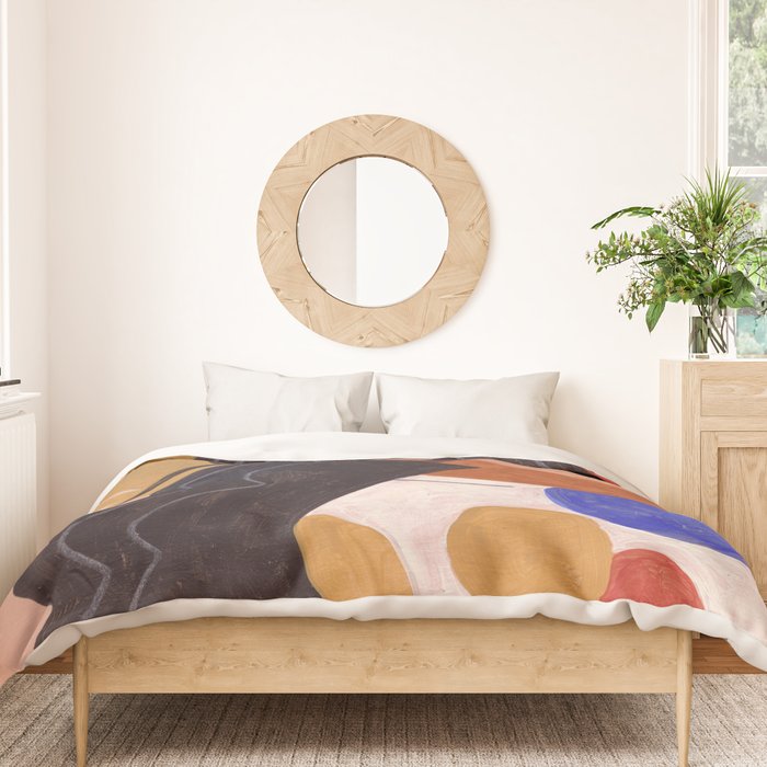 Woman In Thoughts Duvet Cover Gallery Image 3