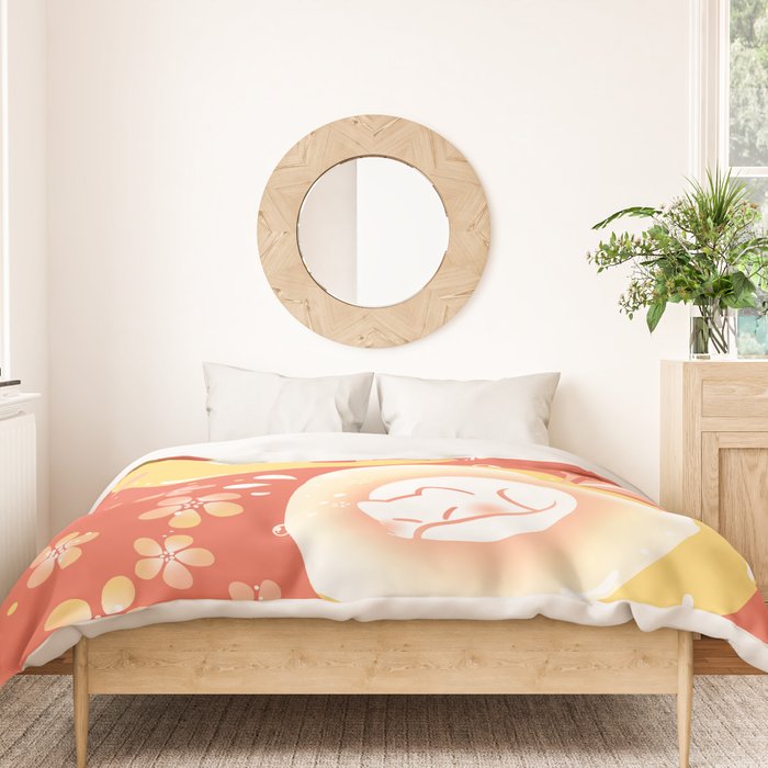 Peach Kitten Duvet Cover Gallery Image 3