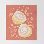 Peach Kitten Throw Blanket Gallery Image 2