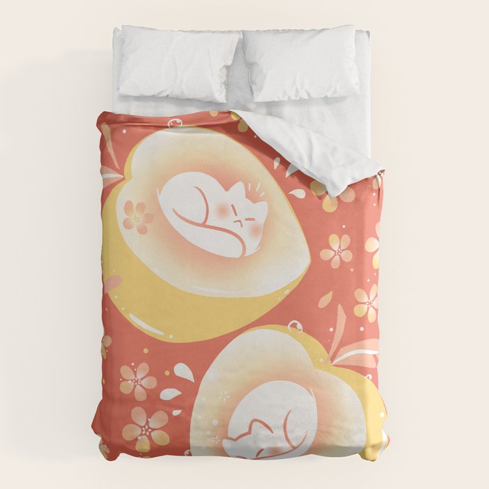 Peach Kitten Duvet Cover Gallery Image 6
