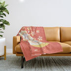 Peach Kitten Throw Blanket Gallery Image 1