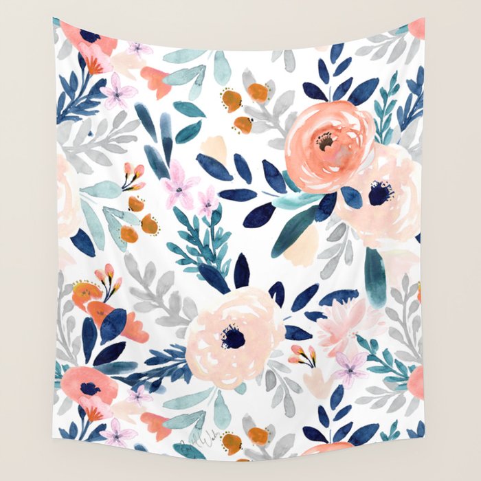 Jolene Floral Wall Tapestry Gallery Image 1