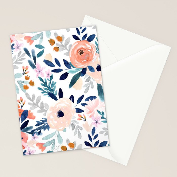Jolene Floral Stationery Card Gallery Image 2