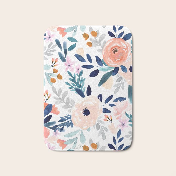 Jolene Floral Bath Mat Gallery Image 1