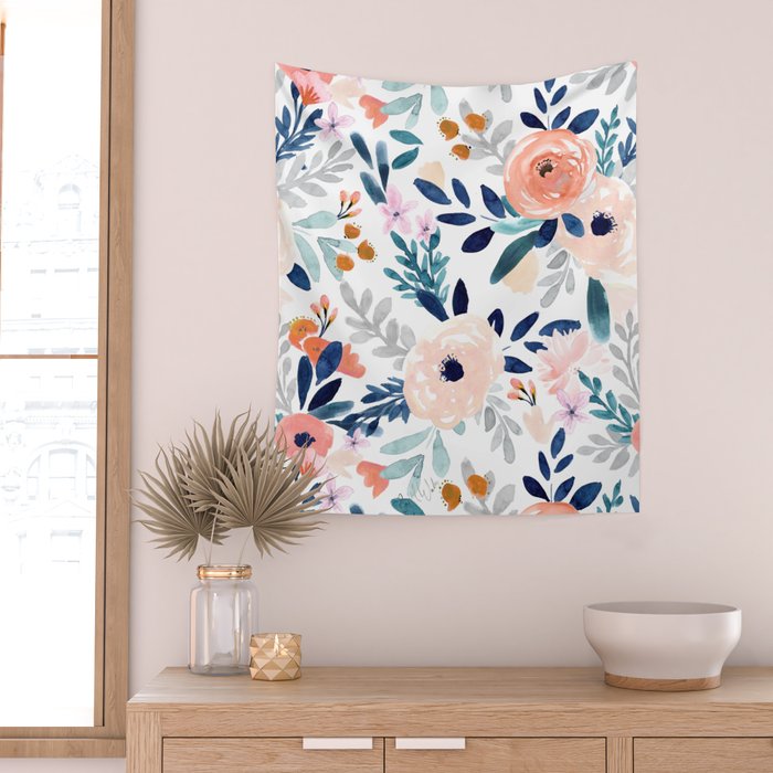 Jolene Floral Wall Tapestry Gallery Image 2