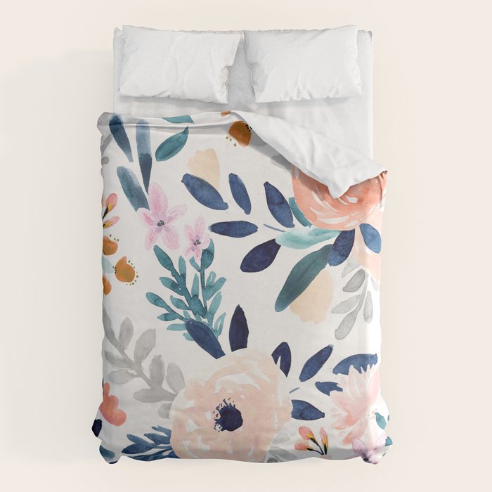Jolene Floral Duvet Cover Gallery Image 6
