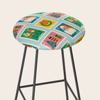 Christmas Stamps Stool Gallery Image 2