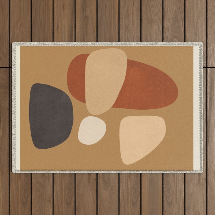 Abstract Minimal Art 3 Outdoor Rug Gallery Image 1