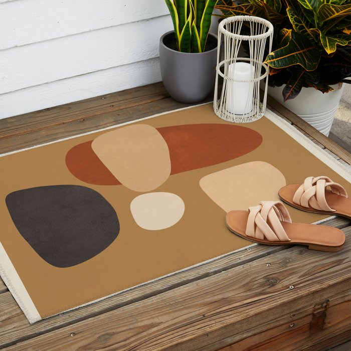 Abstract Minimal Art 3 Outdoor Rug Gallery Image 2