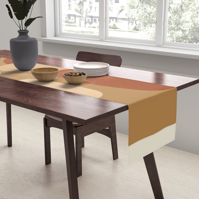 Abstract Minimal Art 3 Table Runner Gallery Image 2
