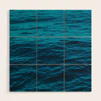 water surface, Blue ocean waves - deep blue sea Wood Wall Art Gallery Image 1