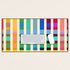 Futuristic Cyber Rainbow Crossing Desk Mat Gallery Image 1