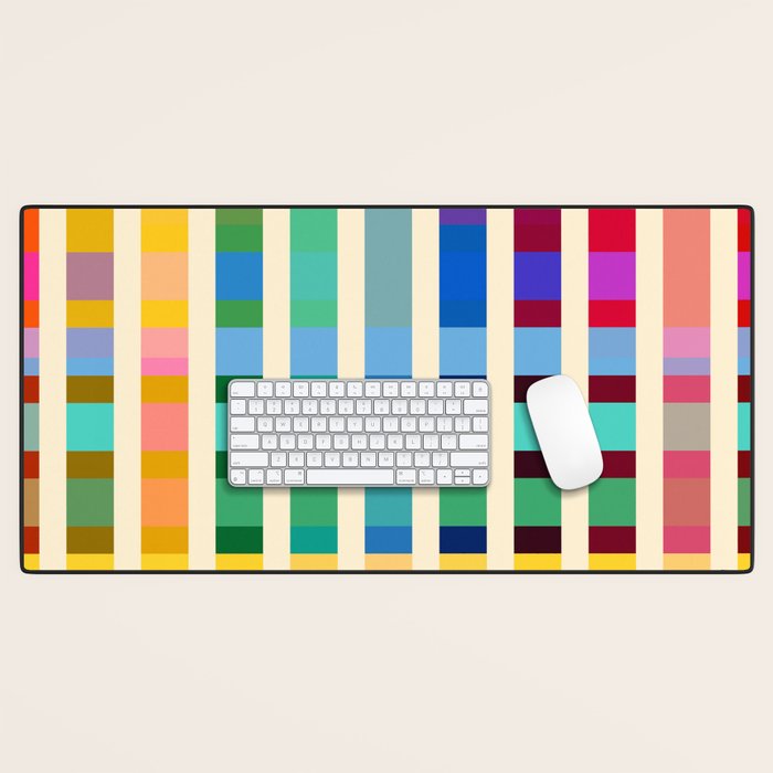 Futuristic Cyber Rainbow Crossing Desk Mat Gallery Image 1