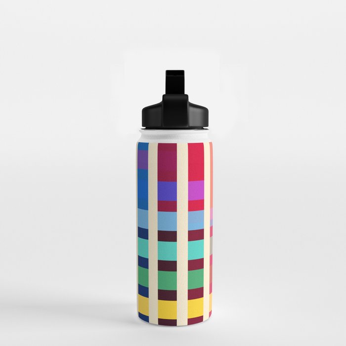 Futuristic Cyber Rainbow Crossing Water Bottle Gallery Image 2