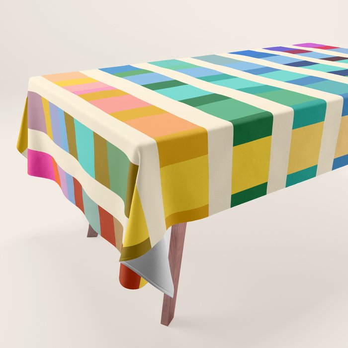 Futuristic Cyber Rainbow Crossing Tablecloth Gallery Image 1