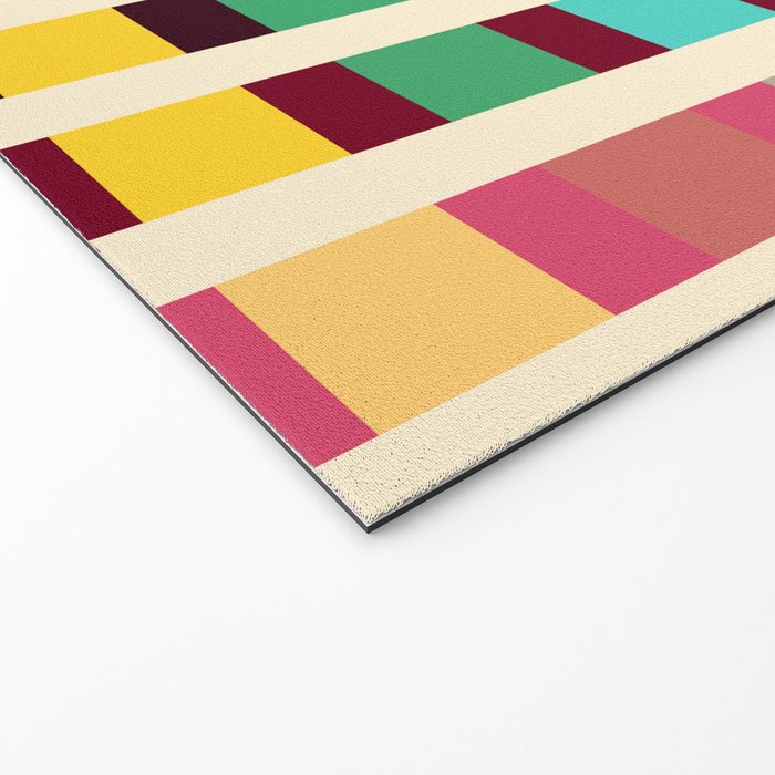 Futuristic Cyber Rainbow Crossing Welcome Mat Gallery Image 2