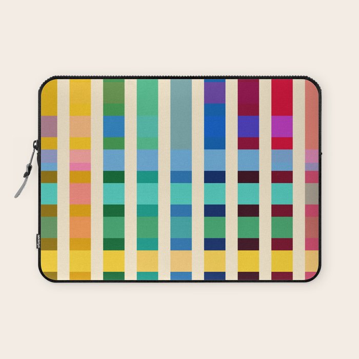 Futuristic Cyber Rainbow Crossing Laptop Sleeve Gallery Image 1