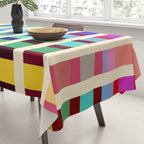 Futuristic Cyber Rainbow Crossing Tablecloth Gallery Image 3