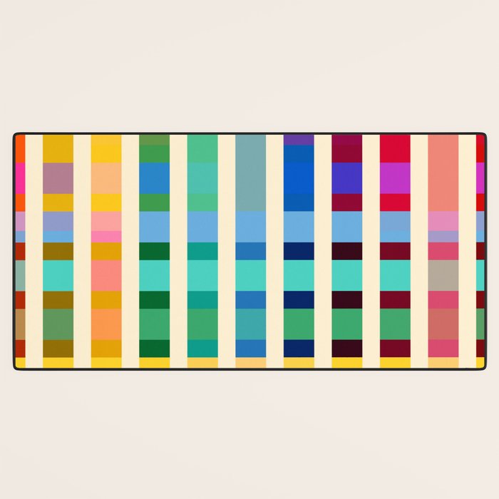 Futuristic Cyber Rainbow Crossing Desk Mat Gallery Image 3