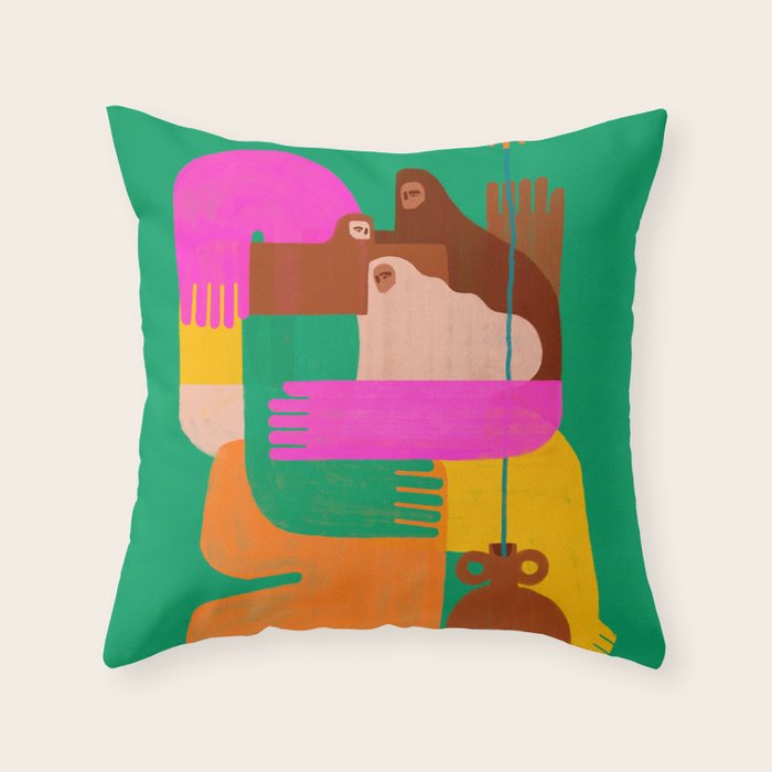 Familia Throw Pillow
