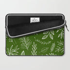 Emerald Forest Botanical Drawing Laptop Sleeve Gallery Image 2