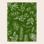 Emerald Forest Botanical Drawing Poster Gallery Image 4