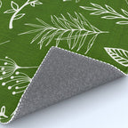 Emerald Forest Botanical Drawing Rug Gallery Image 4