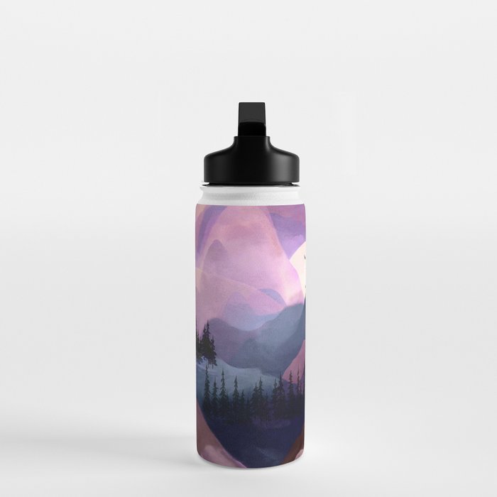 Misty Mountain Morning Water Bottle Gallery Image 3
