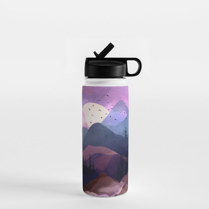 Misty Mountain Morning Water Bottle Gallery Image 1