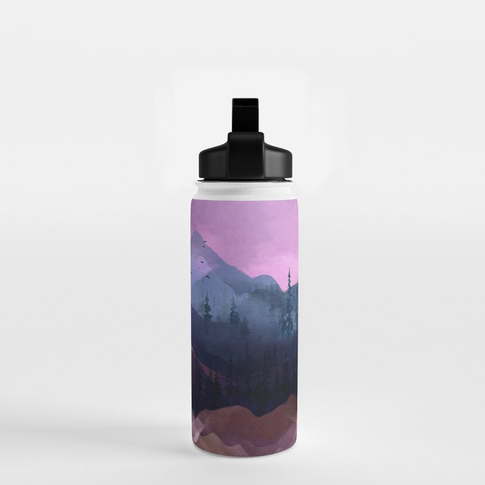 Misty Mountain Morning Water Bottle Gallery Image 2
