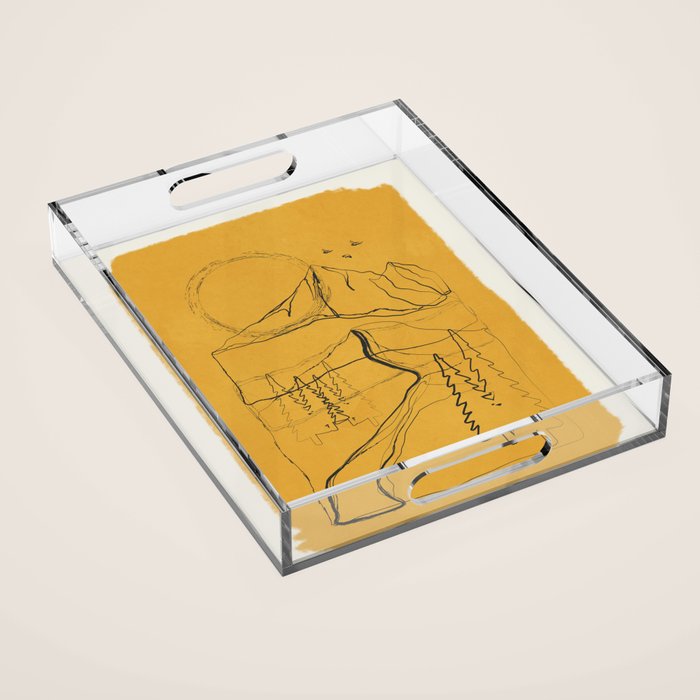 Minimalist Mountains 3 Acrylic Tray Gallery Image 1