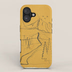 Minimalist Mountains 3 iPhone Case Gallery Image 1