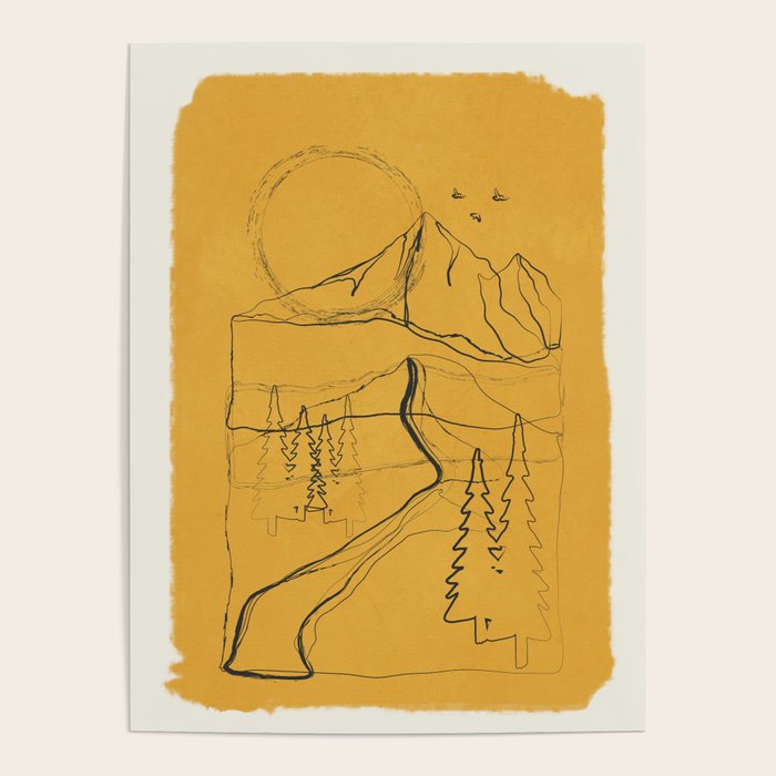 Minimalist Mountains 3 Poster Gallery Image 4