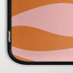Smooth Waves Pink and Orange Laptop Sleeve Gallery Image 3