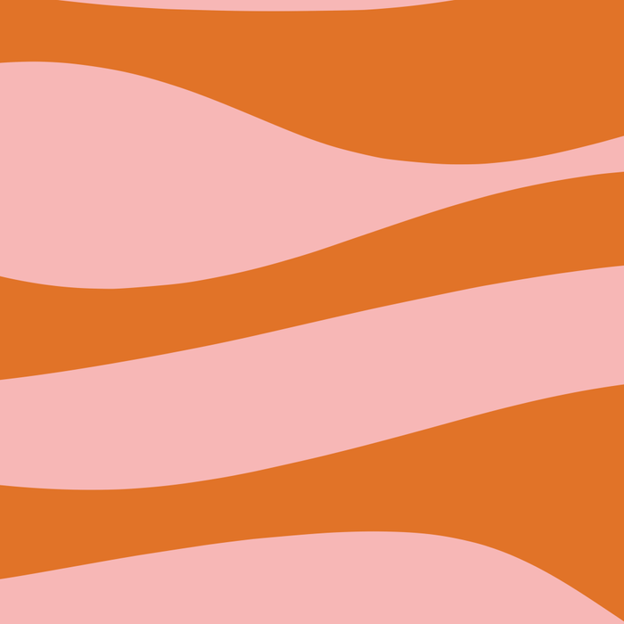 Smooth Waves Pink and Orange Coffee Mug Gallery Image 2