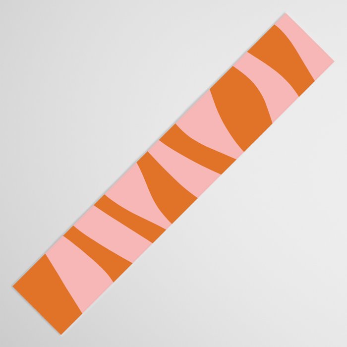 Smooth Waves Pink and Orange Table Runner Gallery Image 3
