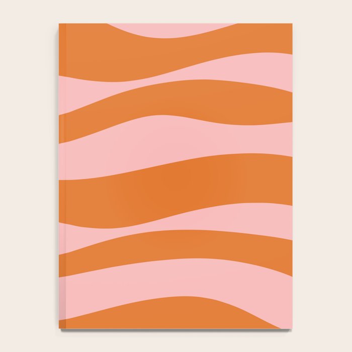 Smooth Waves Pink and Orange Notebook Gallery Image 4