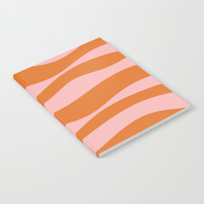 Smooth Waves Pink and Orange Notebook Gallery Image 1