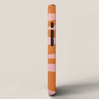 Smooth Waves Pink and Orange iPhone Case Gallery Image 2