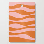 Smooth Waves Pink and Orange Cutting Board Gallery Image 1