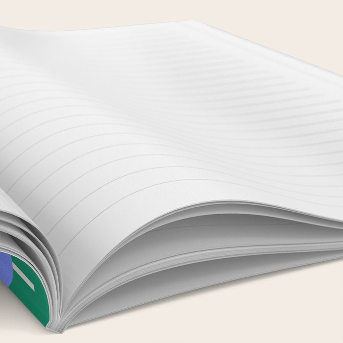 Minimalist Festive Trees on Green - Modern Holiday Pattern Notebook Gallery Image 2