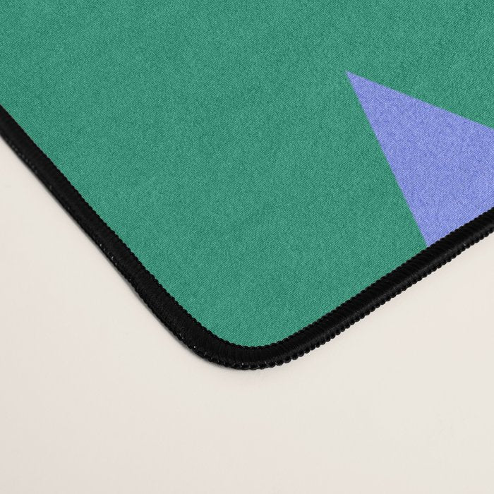 Minimalist Festive Trees on Green - Modern Holiday Pattern Desk Mat Gallery Image 4