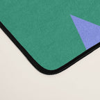 Minimalist Festive Trees on Green - Modern Holiday Pattern Desk Mat Gallery Image 4
