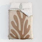 Coral Leaf: Matisse Taupe Brown Edition Duvet Cover Gallery Image 6
