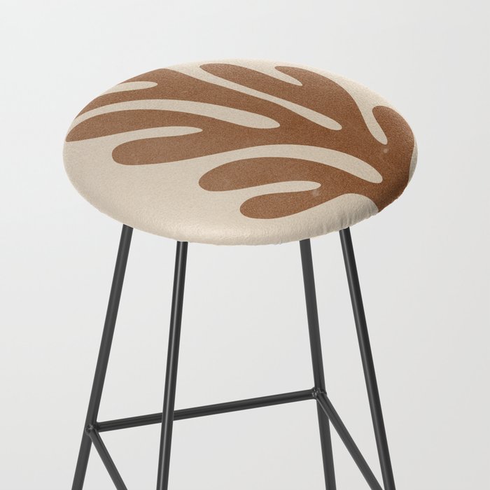 Coral Leaf: Matisse Taupe Brown Edition Stool Gallery Image 2
